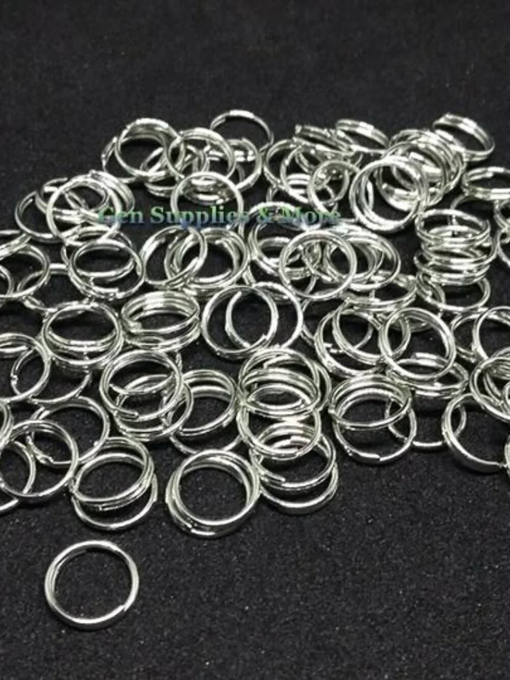 8mm Silver Split Rings